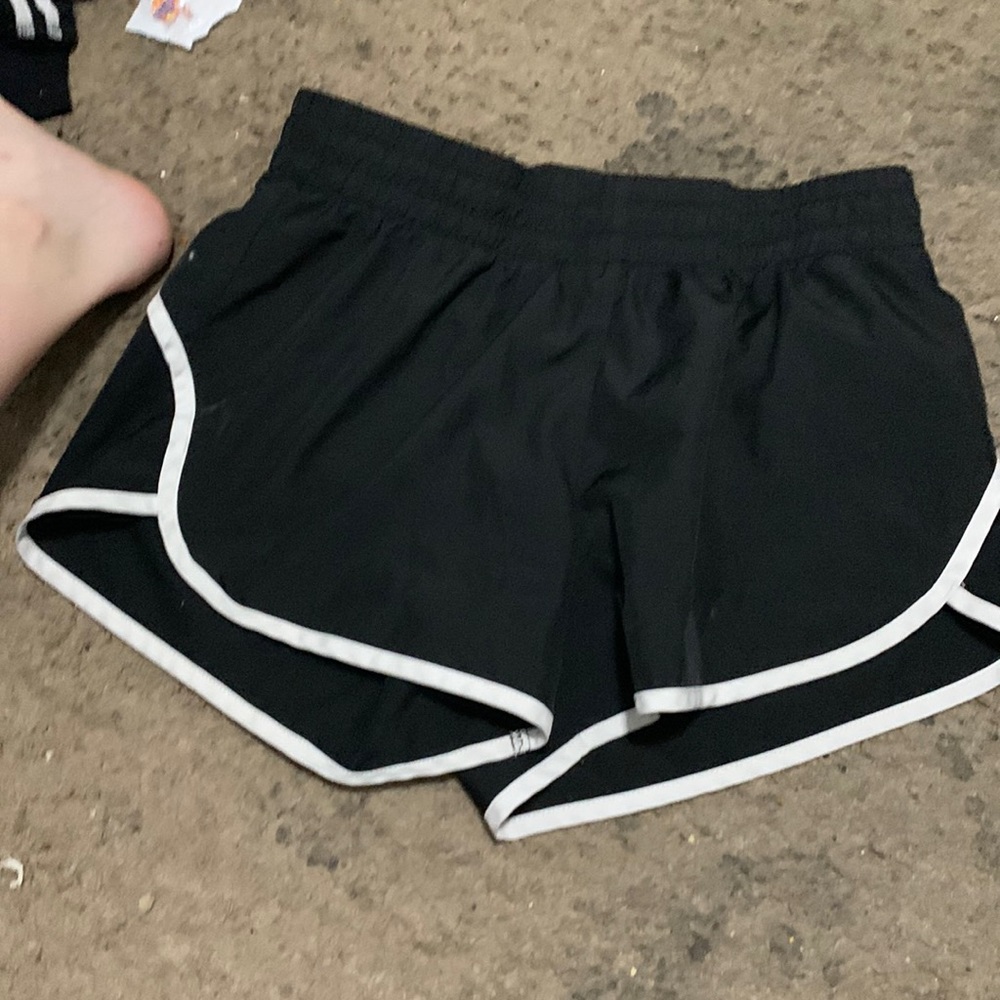 athletic black shorts